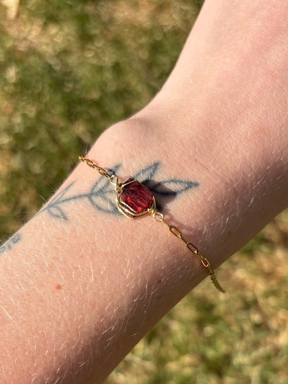 Garnet bracelet